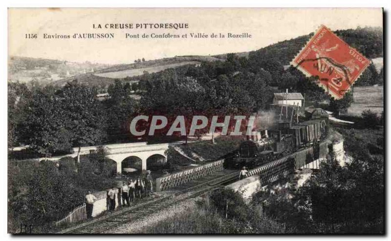Old Postcard Creuse Surroundings d & # 39Aubusson Bridge Confolens and valley...