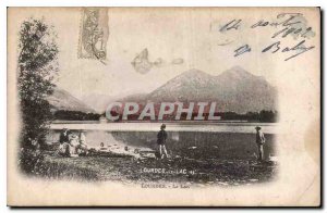 Old Postcard Lourdes Lake