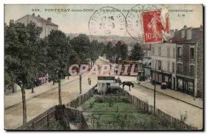 Fontenay sous Bois Old Postcard Crossroads Rigoles and panoramic view