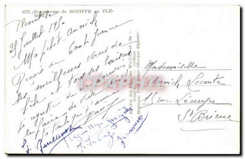 Postcard Modern Sanatorium Bodiffe in Plemet