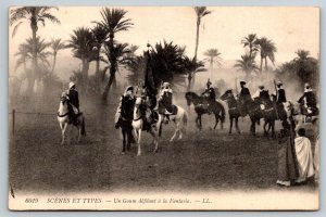 Algeria  Alger   Fantasia de Mozabites   Shooting Guns  Postcard