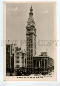 487865 USA New York Metropolitan life building Vintage photo postcard