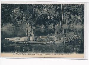 A CONDE SAINTE LIBIAIRE - La Pêche en Marne, 28 Octobre 1910 - très bon état