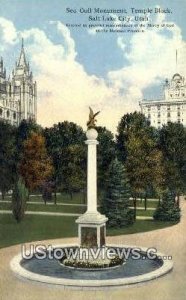 Seagull Monument, Temple Square - Salt Lake City, Utah UT  