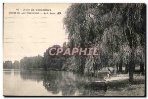 Old Postcard Bois de Vincennes Edges Lake Daumesnil