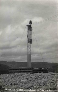 Igonish Harbor Lighthouse Igonish Ferry Nova Scotia Real Photo Postcard