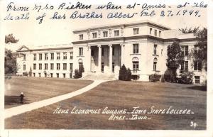 Ames Iowa State University (College)-Home Economics Building~1944 Note~RPPC