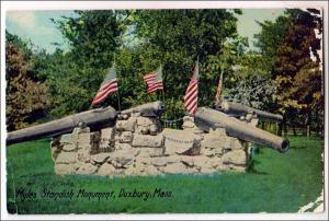 Myles Standish Monument, Duxbury MA  (very worn)