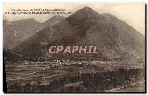 Old Postcard Bagneres de Bigorre The Aste surroundings of the village and Mas...