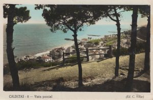 Caldetas Parcial Vintage Spanish Real Photo Postcard