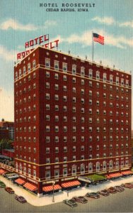 Iowa Cedar Rapids Hotel Roosevelt Curteich