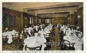 The Clover Room Hotel Bristol, New York City, NYC USA Restaurant Unused 