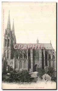 Old Postcard Clermont Ferrand La Cathedrale