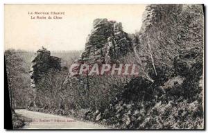 Old Postcard Morvan dog rock