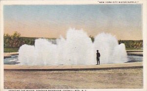 New York Catskill Mountains Aerating The Water Ashokan Reservoir New York Cit...