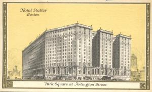 Boston MA, Massachusetts - Hotel Statler                    