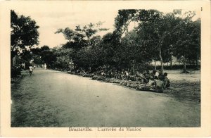 PC BRAZZAVILLE ARRIVEE DU MANIOC FRENCH CONGO (a35729)