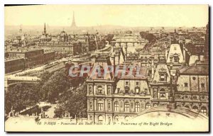 Postcard Old Paris Panorama of Eight Bridges