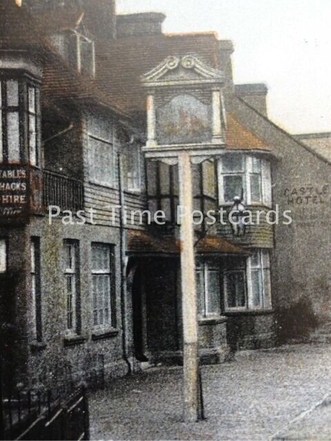 Somerset PORLOCK & CASTLE HOTEL Main Street / High Street c1905 by Hartmann