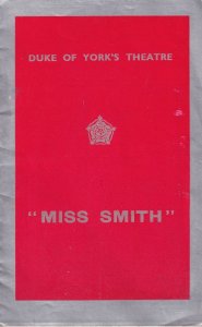 Miss Smith Yorkshire Duke Of Yorks Olga Lindo Theatre Programme