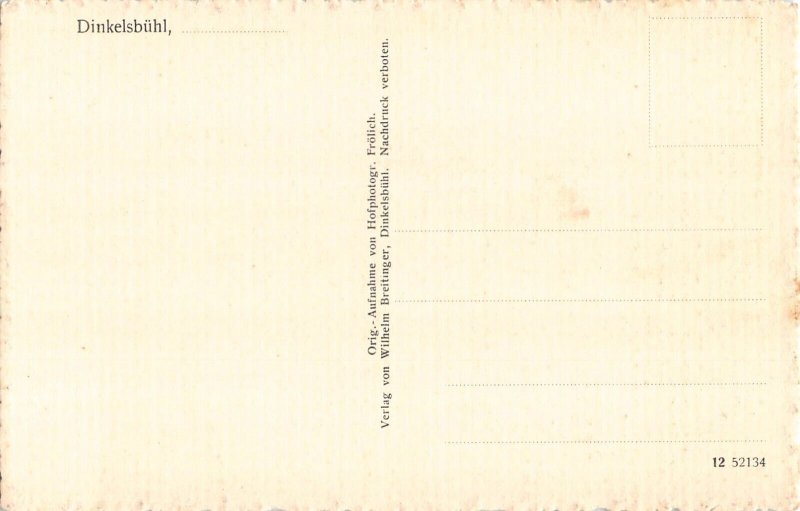 A172 Germany Dinkelsbuehl Deutsches Haus Pension  postcard