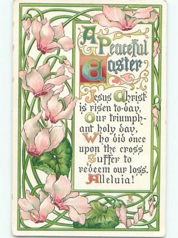 Divided-Back EASTER SCENE Great Postcard AA1658