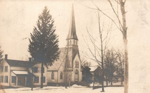 Vintage Postcard 1908 First Baptist Church Chapel Portland New York NY