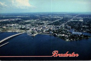 Florida Bradenton Aerial View Looking South From Manatee River