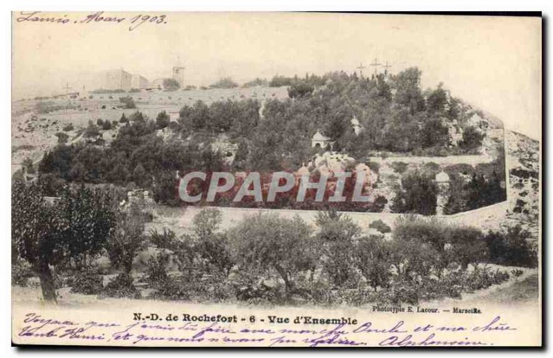 Old Postcard N D Rochefort Overview