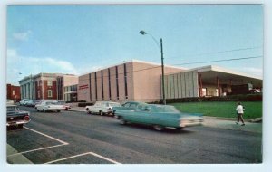 HICKORY, NC North Carolina ~ POST OFFICE Street Scene  c1960s Cars  Postcard