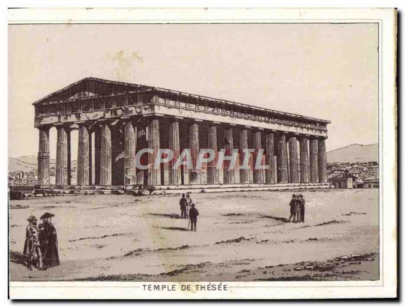 Old Postcard Greece Temple of Theseus