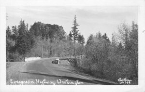 RPPC Evergreen Highway, Washington Christian Photo 1953 Vintage Postcard