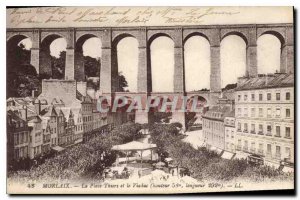 Old Postcard Morlaix Place Thiers and the Viaduct