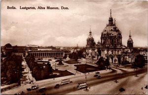 Germany Berlin Lustgarten Altes Museum Dom Vintage RPPC 09.80