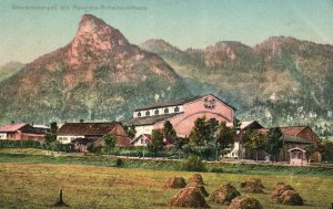 Vintage Postcard Oberammergau Mit Passion Schauspielhaus Passionstheatre Germany