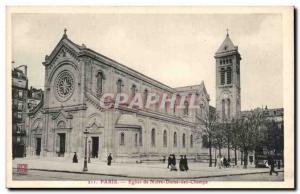 Paris Postcard Ancient Church of Our Lady of the Fields