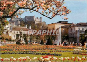 Postcard Old Festspielstadt Salzburg Mirabellgarten