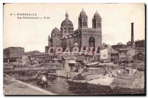 Old Postcard Marseille Cathedral