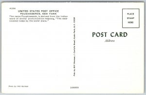 Poughkeepsie New York 1960s Postcard United States Post Office