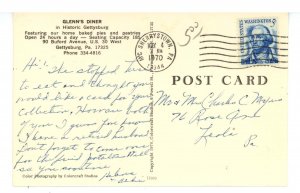 PA - Gettysburg. Glenn's Diner ca 1965