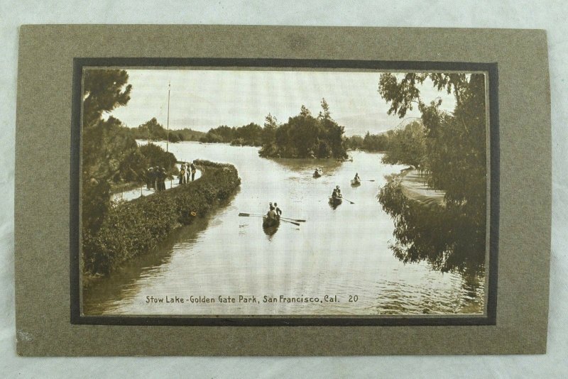 C.1910 Stow Lake, Golden Gate Park, San Francisco, Cal. Vintage Postcard P103