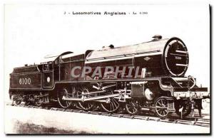 Postcard Old Train Locomotive English The 6100