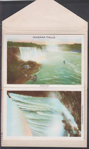 CANADA POSTCARD FOLDER 0024 - NIAGARA FALLS - c1920S USED