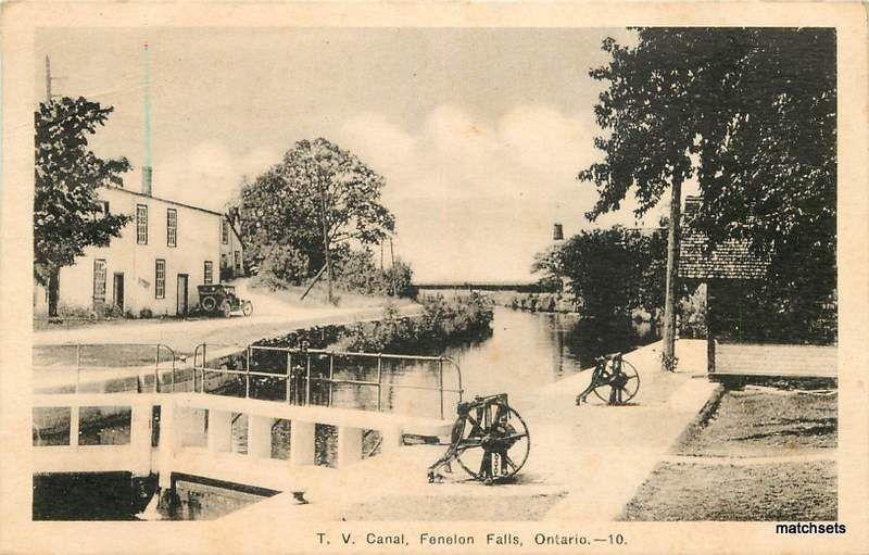 1938 ONTARIO, CANADA T.V. Canal Fenelon Falls postcard 434