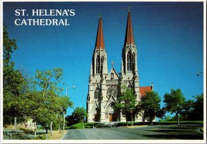 Continental Postcard St. Helena Cathedral Helena, Montana CF4