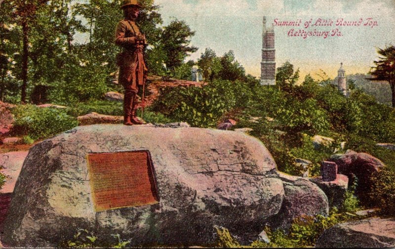 Pennsylvania Gettysburg Summit Of Little Round Top 1911