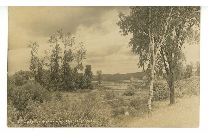 VT - Lake Bomoseen in Distance    RPPC