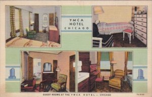 Illinois Chicago Guest Rooms At The Y M C A Hotel Curteich