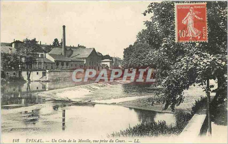 Old Postcard Epinal A Corner of the Moselle shooting Course