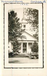 Federated Church Castleton Vermont 1950s RPPC real photo postcard 37